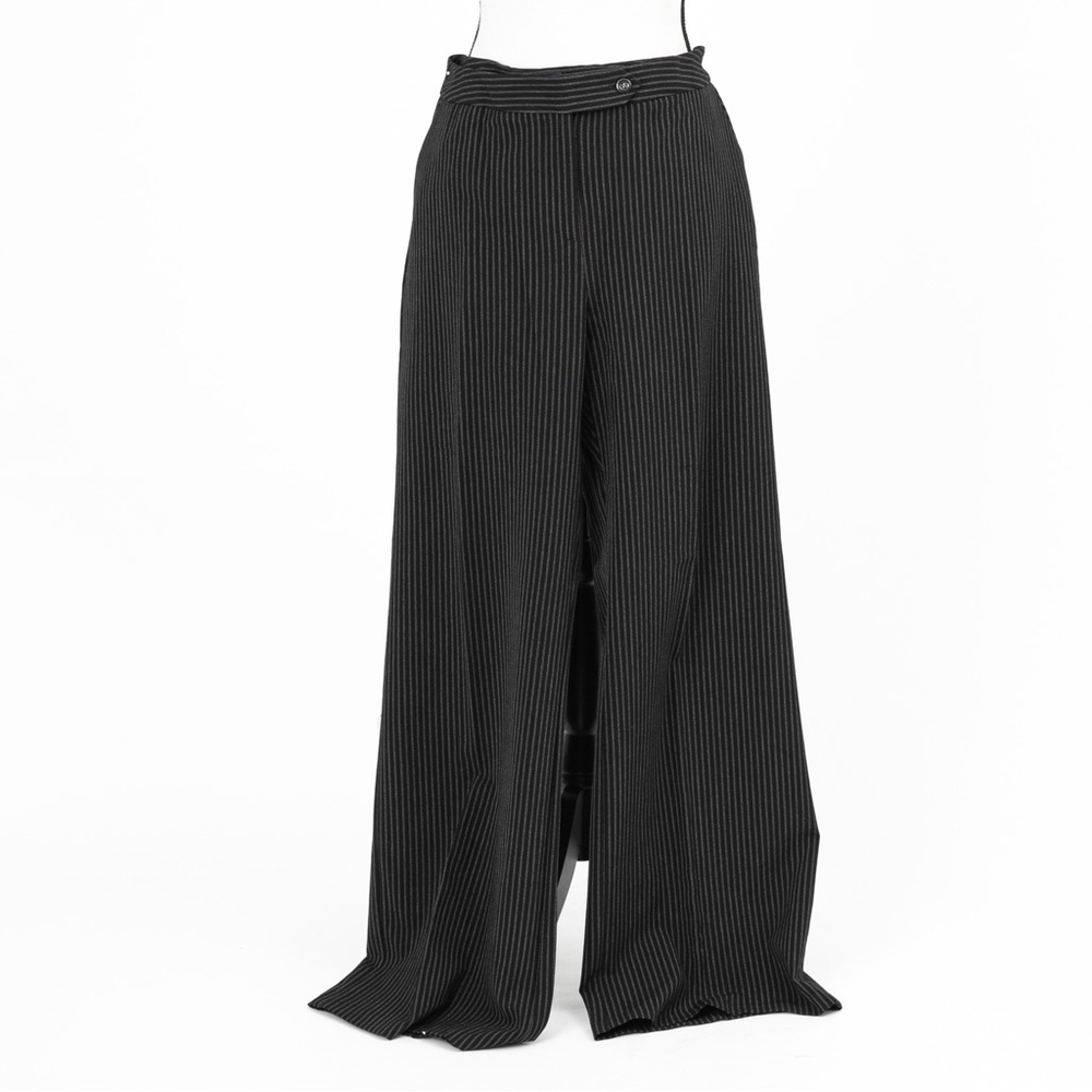 Vintage black pinstripe pantsuit tailored Evan-Picone 12/14 - Picture 10 of 16